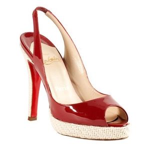 Christian Louboutin YoYo Zeppa Slingbacks